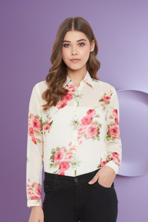 Floral Printed Casual Shirt