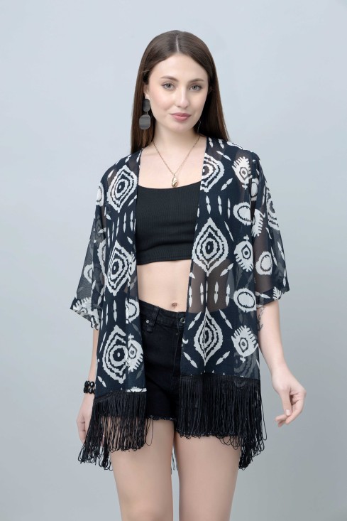 Abstract Print Kimono