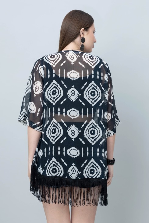 Abstract Print Kimono