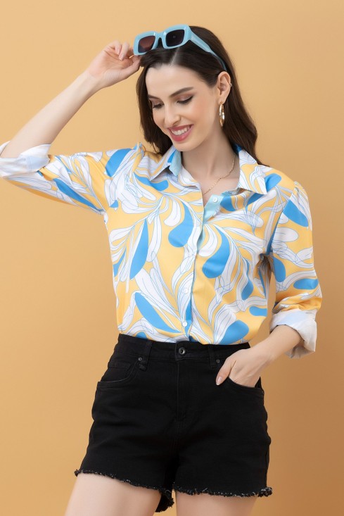 Casual Printed Rayon Shirt