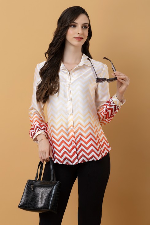 Ombre Satin Shirt
