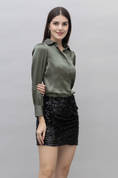 Satin Casual Shirt