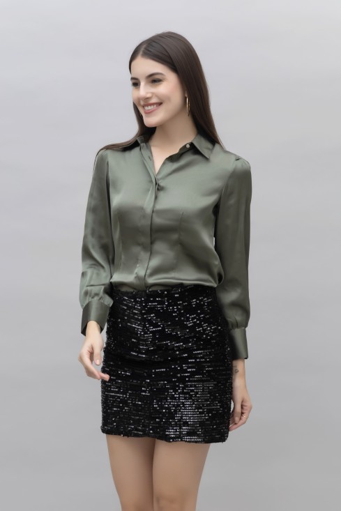 Satin Casual Shirt