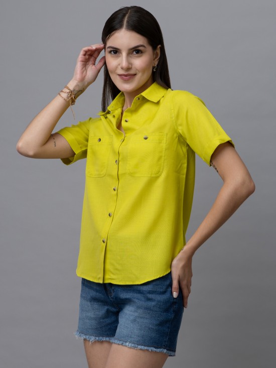 Casual Linen Half Sleeves Shirt