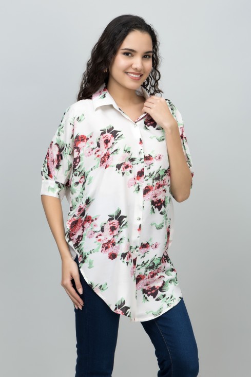 Kaftan Style Muslin Shirt