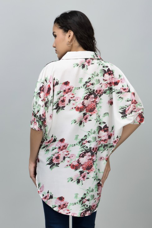 Kaftan Style Muslin Shirt