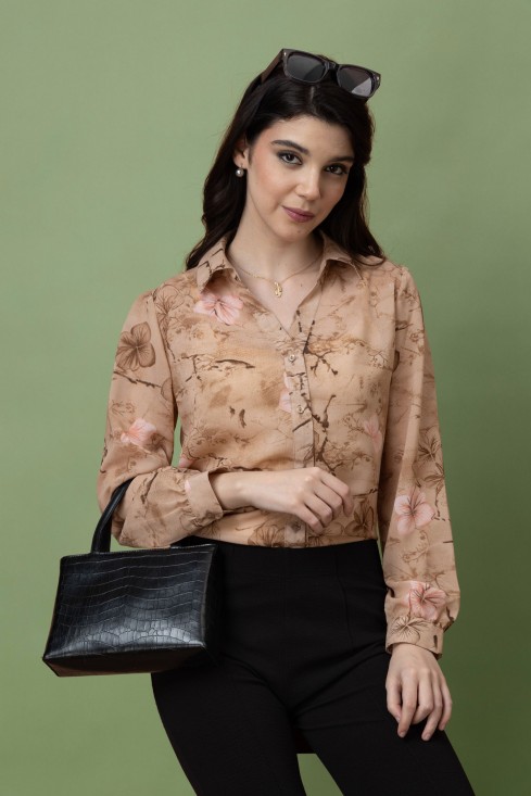 Floral Printed Casual Shirt