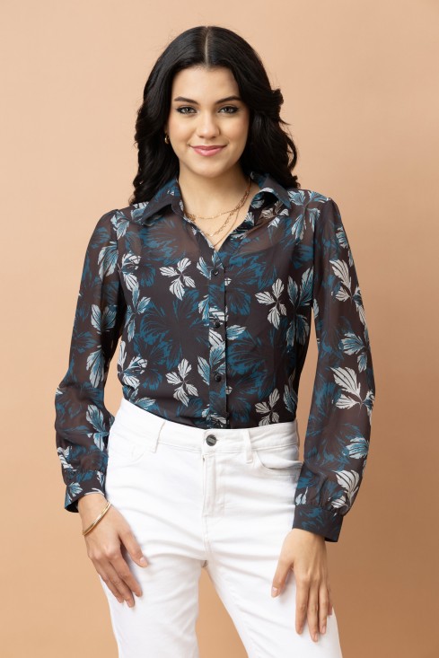 Floral Printed Casual Shirt