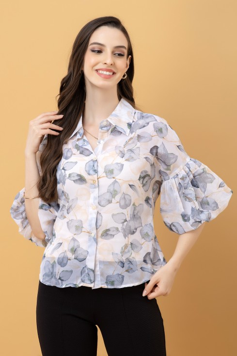 Baloon Sleeves Casual Shirt