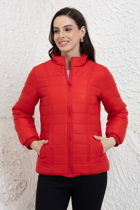 Quilted Zipper Jacket