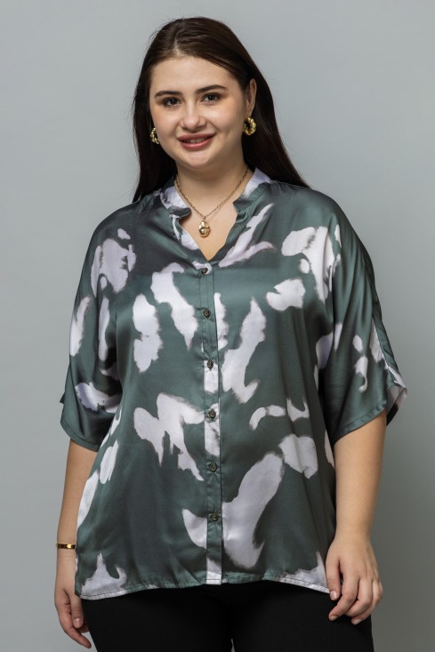 Front Open Short Sleeve Top