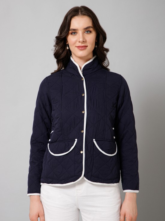 Solid Quilted Jacket